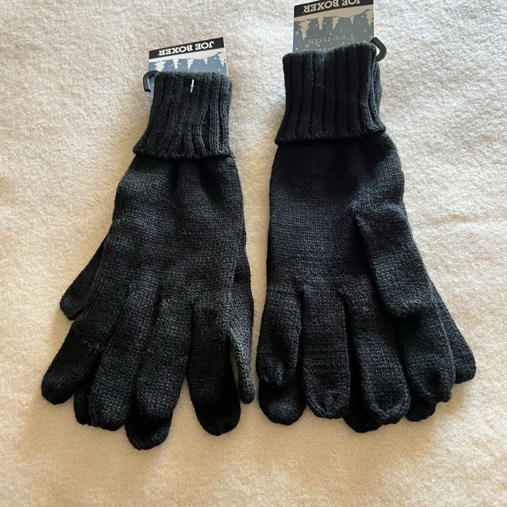 NWT! 2 Pairs - Black - Joe Boxer Women's Gloves